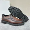 Zapatos de cuero de negocios para hombres nuevos de diseñador de moda de lujo Cordones de cuero genuino de colores hechos a mano Corte bajo 5-10 Tamaño de zapato de EE. UU. Zapatos para bodas y citas