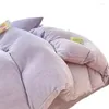 Bedding Sets Thermal Set Monochromatic Heavy Weight Milk Fiber Four-Piece Bed Comforter Autumn And Winter 2024