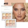 Concealer 6Colors Concealer Palette Rätt hudton Creak Cover Acne Dark Circle Color Corrector Matt Brighten Contouring Facial Makeup