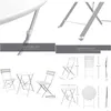 Garden Sets Sr Steel Patio Bistro Set Folding Outdoor Furniture 3 Piece Of Foldable Table And Chairs White Drop Delivery Home Dhmua