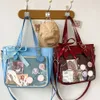 Totes japansk stil handväskor axelväskor för tjejkvinnor som bär handväska underarmspåse trendig armhålväska modeväska