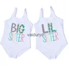 One-Pieces Big Sister Little Sister Family Matng Girls Swimsuit 2-7 Year One Piece Swimwear Summer Kids Bikini Beach Wear Bathing Suits H240508