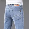 Herren Jeans Vintage Kausal Jeans Hosen Männer Kleidung Straight Fit Blau Grau Denim Jeans für Männer Stretch Hosen Sommer Frühling Mode 2023L240119