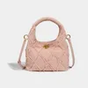 Evening Bags Sweet Cool Style Handbag Stitching Fashion Versatile Armpit Bag Rhombus Simple Casual Crossbody Fashionable