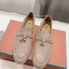 Loro skor designer män kvinnor avslappnad sko loro piano skor svart brun blå röd sommar mocka promenad charms utomhus löpare kvinnor sneaker storlek 36-43qek0