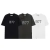 Modekläder designer tees tshirts dimmar säsong 8 dubbel tråd essen ny spricka flocking 1977 kort ärmmar kvinnors lösa runda hals t-shirt trend 30ol
