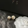 Orecchini per le orecchie da design per stalloni per perle di perla boutique per donne regali gioielli eleganti eleganti con regalo di compleanno in scatola