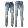 Novos jeans masculinos jeans de grife de alta qualidade moda masculina jeans estilo legal designer de luxo calça jeans desgastado rasgado motociclista preto azul designer Jean homens calças pretas