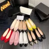 Chanelee designer de luxo preto ballet plana acolchoado couro acolchoado ballet cabeça redonda luxo veludo primavera outono mulheres vestido sapatos femininos esportes ao ar livre sapatos casuais