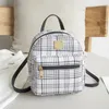 Sac à dos Style Mini femmes sac de téléphone pour adolescentes enfants multi-fonction petit sac à dos femme Plaid épaule dames école