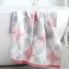 Serviette de bain en gaze pour femmes, en coton doux, pour la maison, pour adultes, séchage rapide, enfants, absorbant, personnalité, enveloppe mignonne