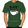 남자 티셔츠 새로운 2021 Custom Men 's T-Shirts 초자연 면화 Short Sleeve o Neck Tshirt 남성 물리 과학 E = MC2 T 셔츠 레트로 티 S Y220214 NTS5