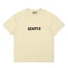 ESS мужская дизайнерская футболка одежда essentail дизайнерские рубашки женские футболки Модная краска с короткими рукавами High Street свободная марка Tide Crew Neck Letter