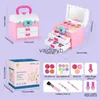 Beauty Fashion Kids Makeup Kit For Girl Kids Washable Makeup Playset Portable Beauty SN Playset Washable Make Up Set för 3 4 5 6 7 8 YearsVaiduryB