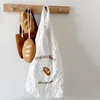 Lagerbeutel Cartoon Brot geformt Einkaufstasche Falten tragbarer dekorativer Anhänger großer Kapazität Outdoor wiederverwendbar
