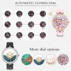 Montres intelligentes Montre intelligente de mode pour les femmes brillant strass Bluetooth appel vocal Smartwatch surveillance de la fréquence cardiaque dames Bracelet intelligent