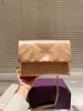 Borsa firmata da donna borsa scozzese borsa a tracolla con catena a una spalla borse a tracolla di lusso di alta qualità borsa a busta in pelle con patta con scatola Borsa sotto le ascelle