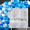 Curtain Silver Sequin Background Window Wall Decor Glitter Screen Party Birthday High Density Sequins Backdrop Shades