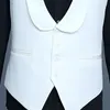 Vests Mens 단색 슬림 한 핏 숄 칼라 드레스 조끼 남성 파티 정장 양복 웨이스트 코트 웨딩 무대 가수 쇼 수컷 chaleco의 조끼