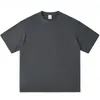 T-shirt da uomo 400 g/m² T-shirt oversize pesante di alta qualità per uomo T-shirt a maniche corte in cotone Tinta unita Tendenza per il tempo libero Streetwear