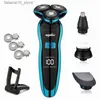 Electric Shavers Electric Shaver Rechargeable Electric Razor Shaving Machine Cleaning Beard Razor for Men Wet and Dry Waterproof Washable ZN1159 Q240119