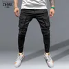 Män jeans herrar stretchy mager rippade jeans män smal fit denim hög kvalitet jean mode tröjor hip hop byxor jogger penna pantsl240120