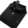 Polos masculinos de alta qualidade verão moda logotipo ajuste tipo casual algodão manga curta camisa polo lapela camiseta topos t plus sizeS-5XL