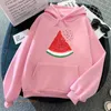 Women's Hoodies 2024 Watermelon Palestiatermelon Long Sleeve Women/Men Cartoon Sweatshirts Casual Winter Comfortable Clothing Sudader