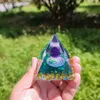 Arts and Crafts LMHBJY New Crystal Ball Crushed Stone Pyramid Home Crafts Resin Ornaments Desktop Ornaments Independent Station New Products YQ240119