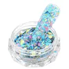 Nail Glitter Summer Art Flakes Mixed Hexagon Neon Color Sequins Paillette For Gel Polish Manicure Supplies