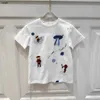 Marque Kids Short à manches à manches Comfort Baby Tracksuits taille 90-150 T-shirts et lettres de garçons d'été partout janvier 20 janvier