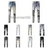 Hommes Designer Amjeans Paige Mode Skinny Droite Slim Non-élastique Ripped Jeans Design Pantalon Genou Tear Tight Taille 28-40 Long Style Été A053 R8S0