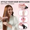 MiroPure 360° Airflow Styler Bigodino, Piastra per capelli e bigodino in titanio 2 in 1, Bacchetta per la cura professionale con aroma ionico Cool Air