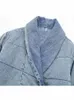 Trenchs pour femmes Automne Mode Européenne et américaine Casual Polyvalent Veste en denim de coton à manches longues