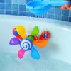 Jouets de bain Jouets de bain pour bébé roue à eau colorée ventouse de bain baignoire ensemble de jeu de pulvérisation d'eau jouet d'arrosage de douche pour enfants en bas âge ldrenvaiduryb