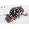 iwcity مشاهدة Mens Menwatch Mark ثمانية عشر ساعة عالية الجودة ميكانيكية أوهرين سوبر مضيئة التاريخ حارس الجلود حزام مونتر طيار Luxe LH9S