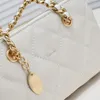 Women Luxurys Fashion Designers crossbody vintage gold coin Handbags Ladies shoulder Chain Bag mini Leather Letters plain bag