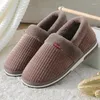 Slippers House Man Winter Indoor Warm And Non-Slip Men's Shoes Platform Bag Heel Living Room