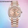 Rollen Watch Designer DayDate Quartz Bewegung sauber Fabrik Full Diamond Datejust Mechanical 41 mm Silbergurt Stahl für Männer Leben Armbandwatch Fashion t C2ba