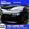 Für Mitsubishi Lancer EX LED Scheinwerfer Montage 09-16 Auto Kopf Lampe DRL Tagfahrlicht Streamer Blinker anzeige Auto Teile