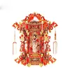 Ambachtelijke Gereedschappen Chinese Traditionele Bruiloft Kit 3D Metalen Puzzel Speelgoed Assemblagemodel Sedan Stoel Phoenix Kroon Trouwjurk Ontwerp Puzzel ZL575 YQ240119