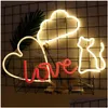 LED NEON Sign Sign Signs Wholesale Light Laff Lights for Kids Room Kids Bedroom Wedding Decoration Drop Droviour Lighting Holday Dhith