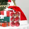 Decorazione per feste Ornamenti per palline di Natale in velluto Decorazioni multicolori infrangibili con cordino in metallo per la decorazione domestica