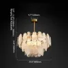 Nordic Luxury Pendant Lamp Glass Metal Crystals LED Chandeliers Living Room Dining Room Decoration Hanging Ceiling Light Fixture