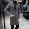 Jesienne zimowe męskie koreańskie biznesowe kurtka Slim Casual Windbreaker Jacket Men Trench Płaszcz Fashion Fashion 4xl 5xl 240118