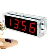 Tischuhren Digitale LED Elektronische Uhr DIY Kits Mikrocontroller Zeit Lichtsteuerung Temperatur Wohnaccessoires