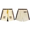 새로운 디자이너 Rhudes Man 점퍼 체크 무늬 캐주얼 반바지 패션 패션 럭셔리 짧은 바지를위한 rh884321