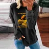 Dameshoodies Oversized sweatshirt voor dames Ronde hals Lichtgewicht Casual Lange mouw Leuke Pullover Fit