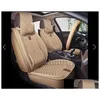 Housses de siège de voiture Ers pour Sedan Suv Ensemble en cuir durable Cinq places Tapis de coussin avant et arrière MTI Design Drop Livraison Automobiles Mot Dhqx3