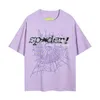 Spider Web Men's T-Shirt Designer SP5DER Women's T-koszulki Moda 55555 Krótkie rękawy Brand Star Drukuj Hip Hop Para Casual 0a8h